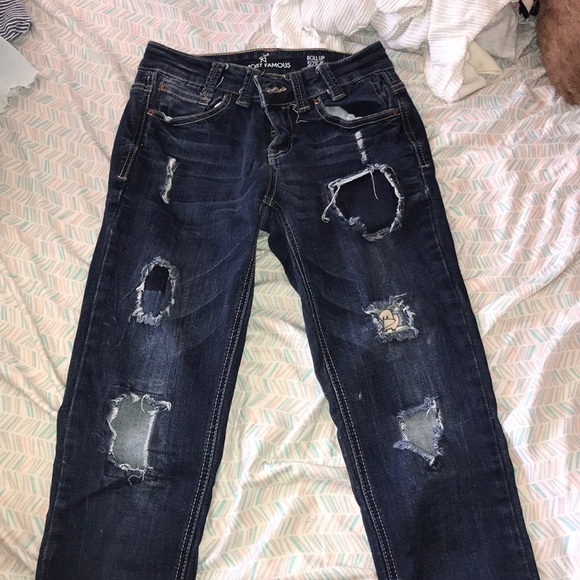 almost famous distressed jeans
